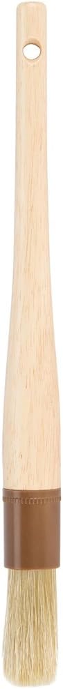Betolla 1-Inch Round Basting Brush – Boar Bristle Pastry & BBQ Marinade Brush with Lacquered Hardwood Handle for Cooking & Baking