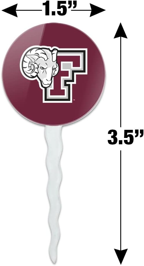 Fordham University Primary Logo Cupcake Picks Toppers Decoration Set of 6