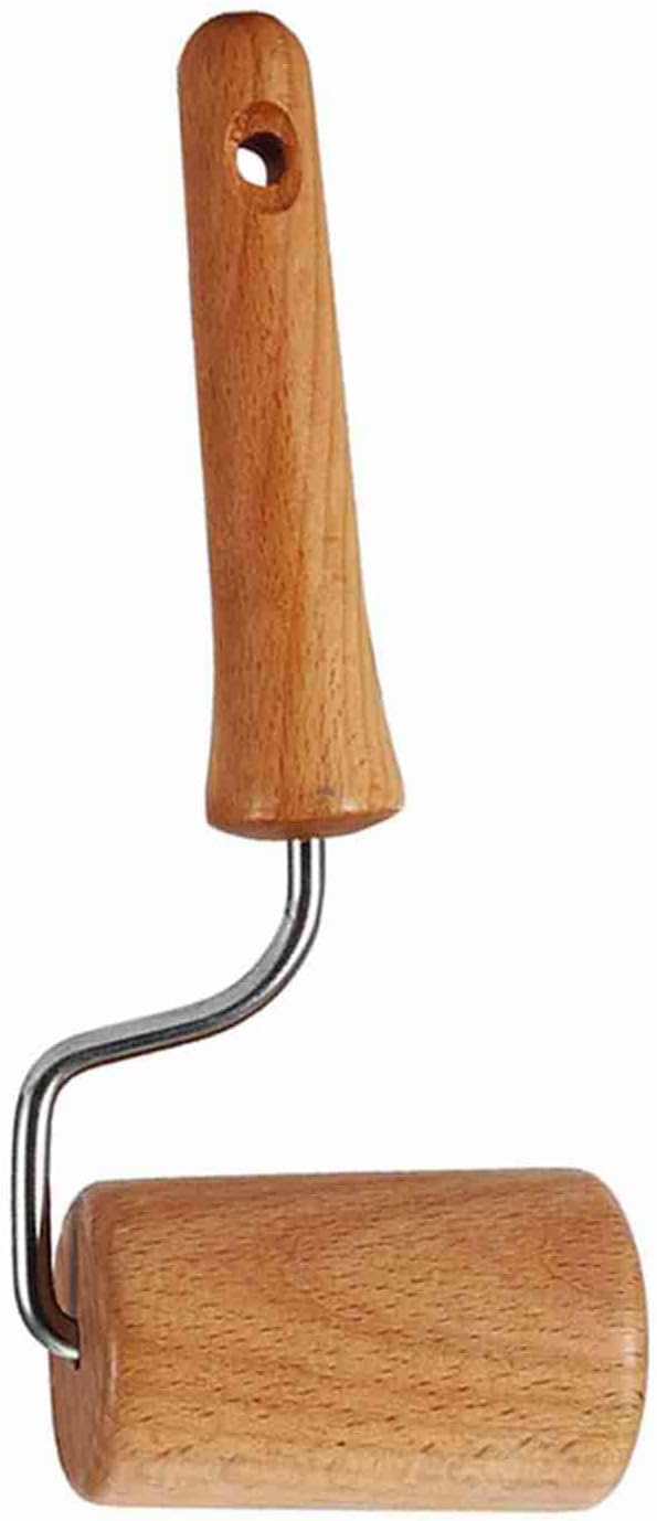 Small Rolling Pin, Pizza Dough Roller, Non Stick Wood Pastry Roller, Kitchen Wooden Rolling Pins for Baking Cooking Cookie Bread Tortilla Dumpling Fondant Clay (Style 4)