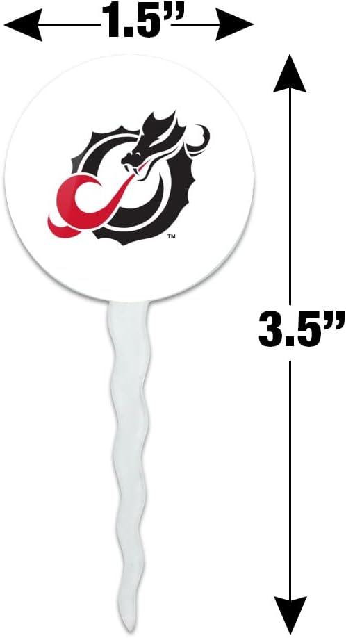 Minnesota State University Moorhead Primary Logo Cupcake Picks Toppers Decoration Set of 6