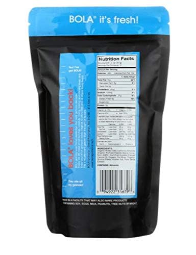 BOLA granola Barely Sweet, LOW SUGAR, Almond & Pumpkin Seed Granola, 12oz - 6 PACK