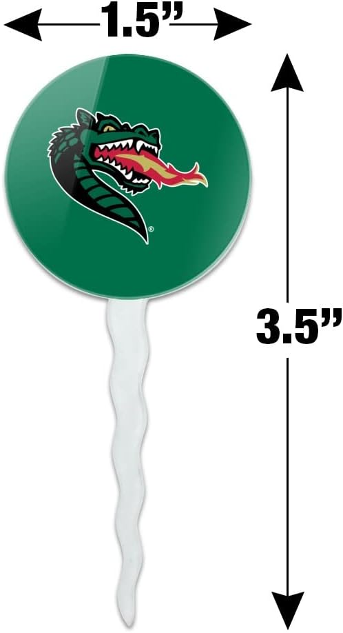 Alabama at Birmingham Primary Logo Cupcake Picks Toppers Decoration Set of 6