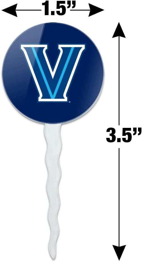 Villanova University Primary Logo Cupcake Picks Toppers Decoration Set of 6