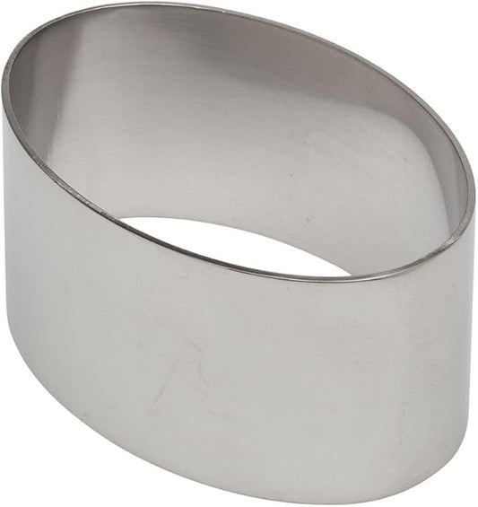 Ateco Oval Stainless Steel Form, 3.13 by 1.38-Inches High