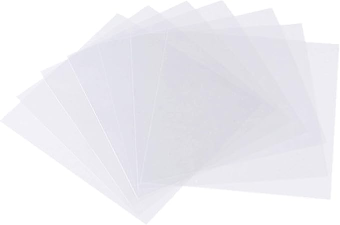 BANLTRE 15 Pieces 4 mil Transparency Blank Template Material Stencils Mylar for Cutting Paper Clear Sheet 12 × 12 inch (15-4 mil)