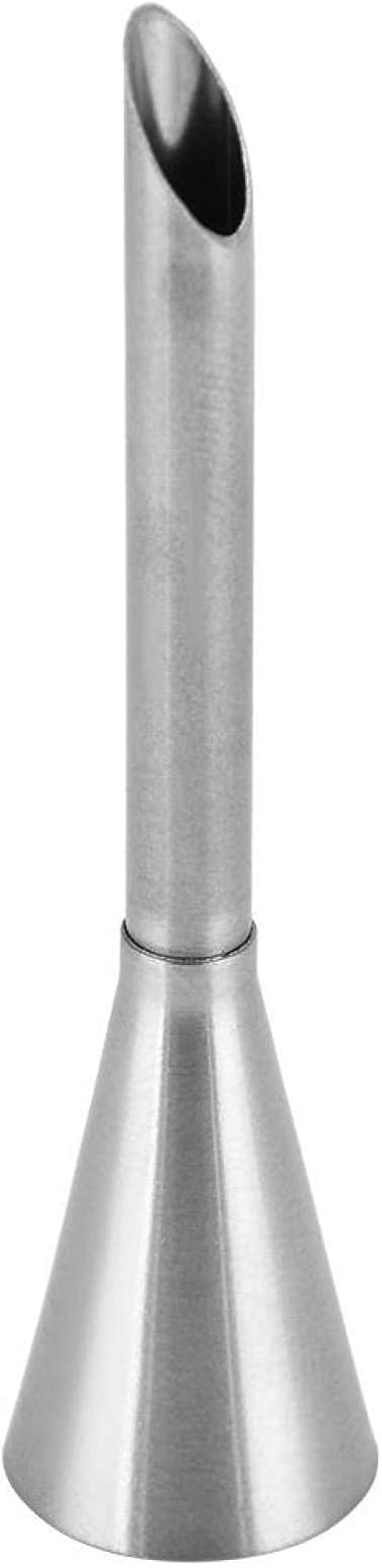 Metal Piping Tip Pastry Filler Injector, Cream Icing Piping Nozzle Tips, Stainless Steel Long Puff Nozzle Decor for Filling Donuts Cupcakes