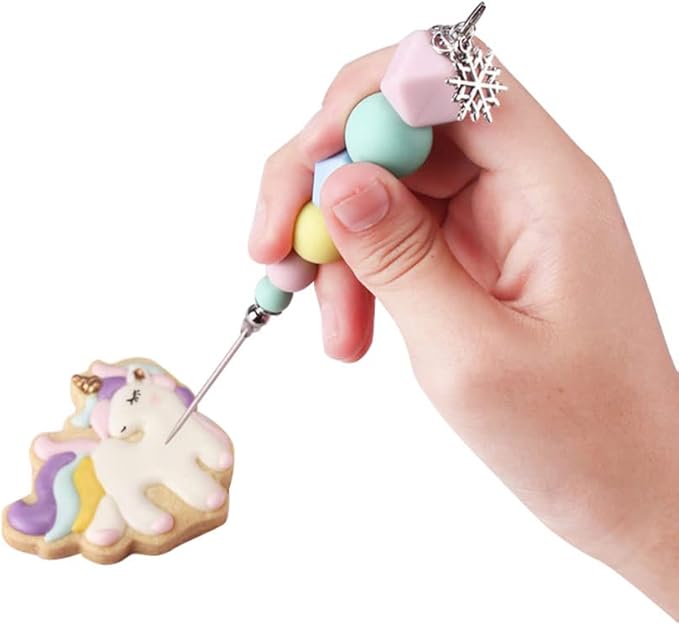 Biscuit Cookie Icing Pin Cake Decorating Needle Tool Scriber Needle Sugar Stir Needle Scriber Needle Modelling Tool Baking Scribe Tool for Icing Sugar Craft