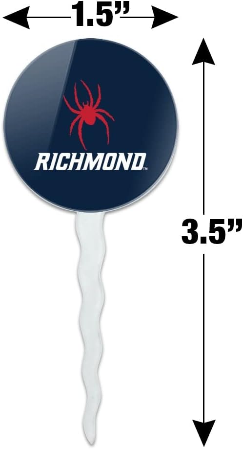 U of Richmond Primary Logo Cupcake Picks Toppers Decoration Set of 6