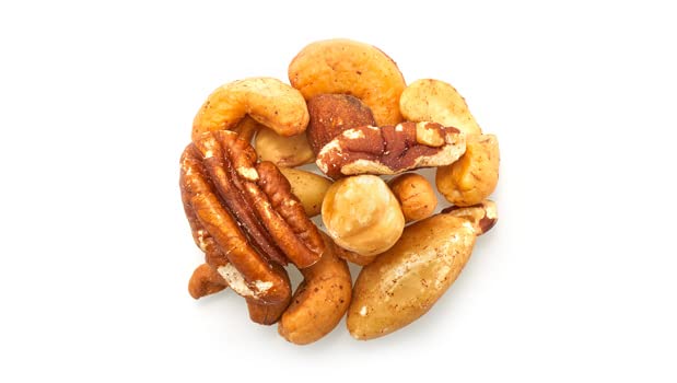Yupik Deluxe Roasted Unsalted Nut Mix, 2.2 lb (35.2 oz), Vegan, Gluten Free, Cholesterol Free, Salt Free, A Blend of Brazil Nuts, Almonds, Cashews, Hazelnuts & Pecans, Healthy Snacks