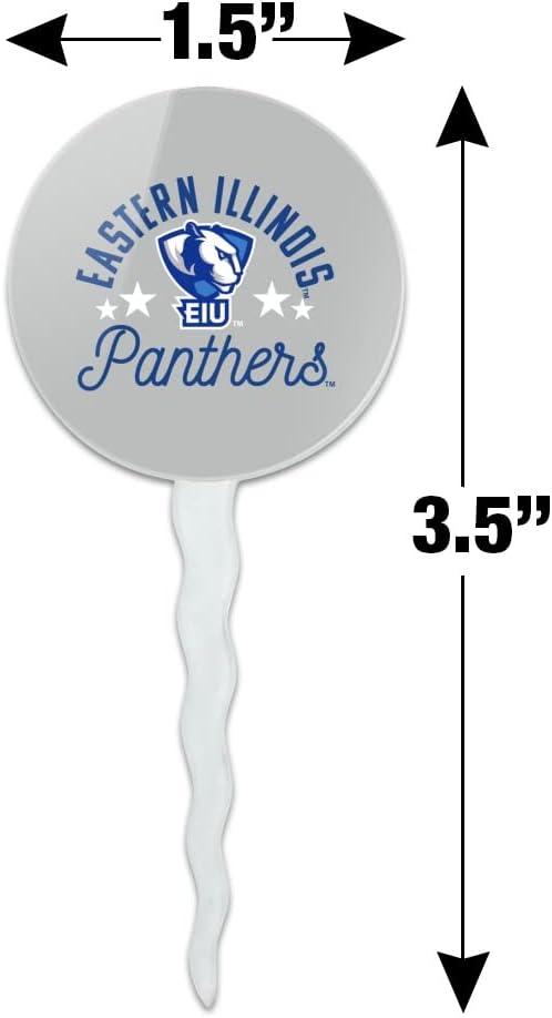Eastern Illinois University Panthers Cupcake Picks Toppers Decoration Set of 6