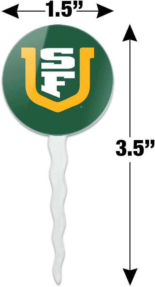 University of San Francisco Primary Logo Cupcake Picks Toppers Decoration Set of 6