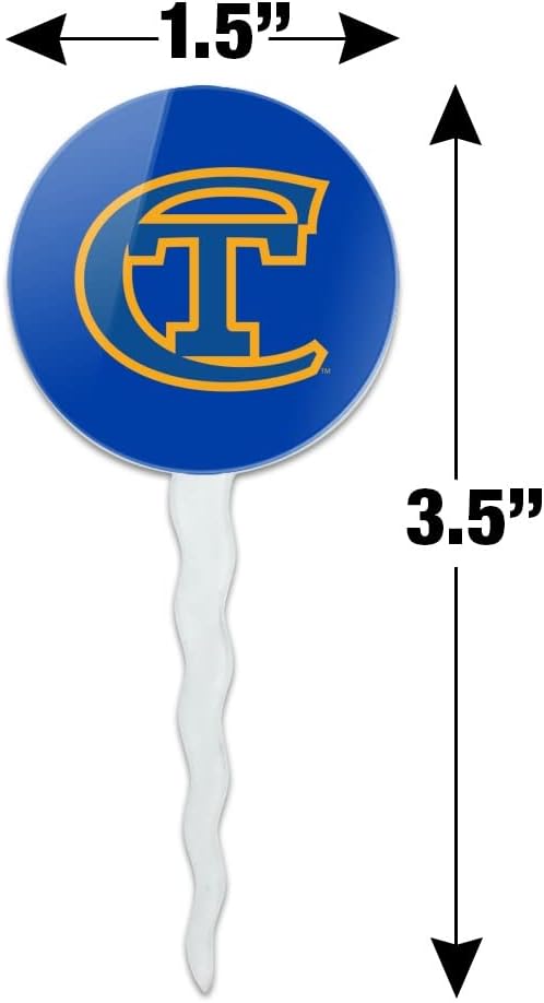 New York City College of Technology Primary Logo Cupcake Picks Toppers Decoration Set of 6