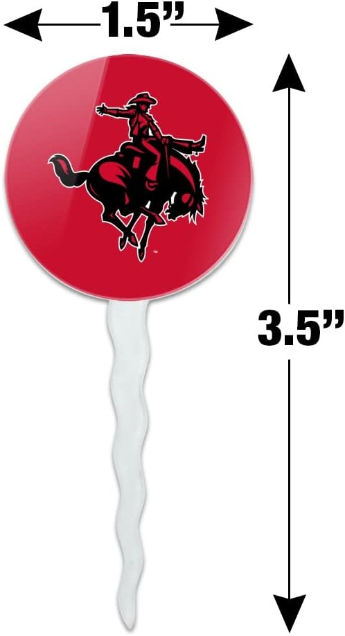 Northwestern Oklahoma State Primary Cupcake Picks Toppers Decoration Set of 6