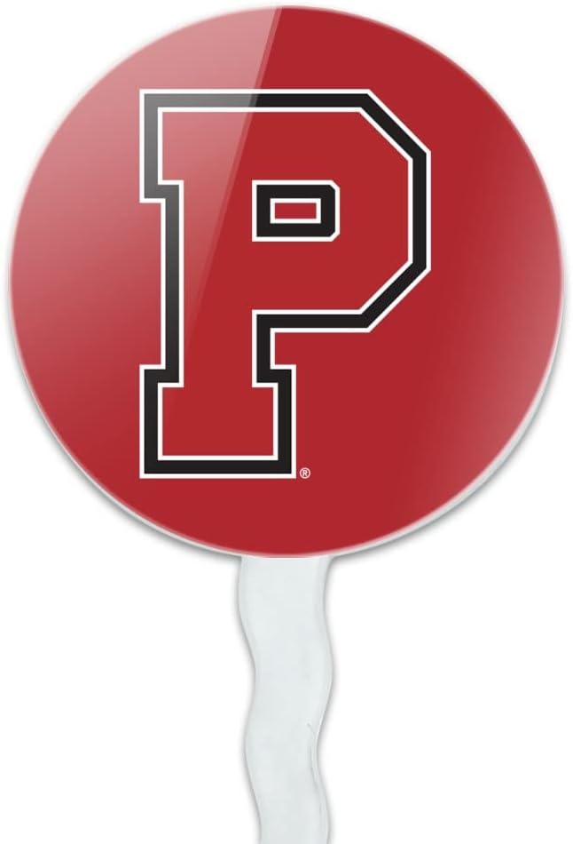 Pacific University Primary Logo Cupcake Picks Toppers Decoration Set of 6
