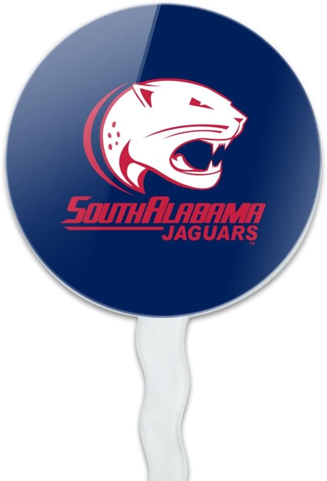 Univeristy of South Alabama Primary Cupcake Picks Toppers Decoration Set of 6