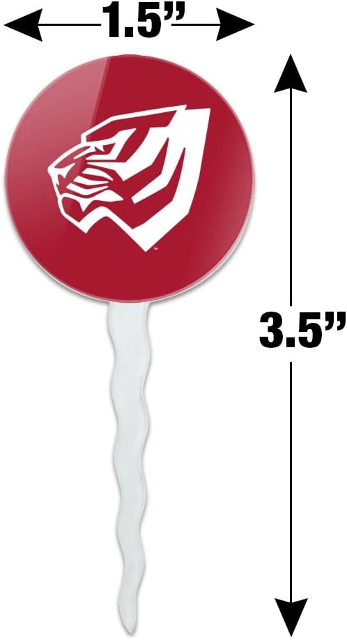 University of West Alabama Primary Logo Cupcake Picks Toppers Decoration Set of 6