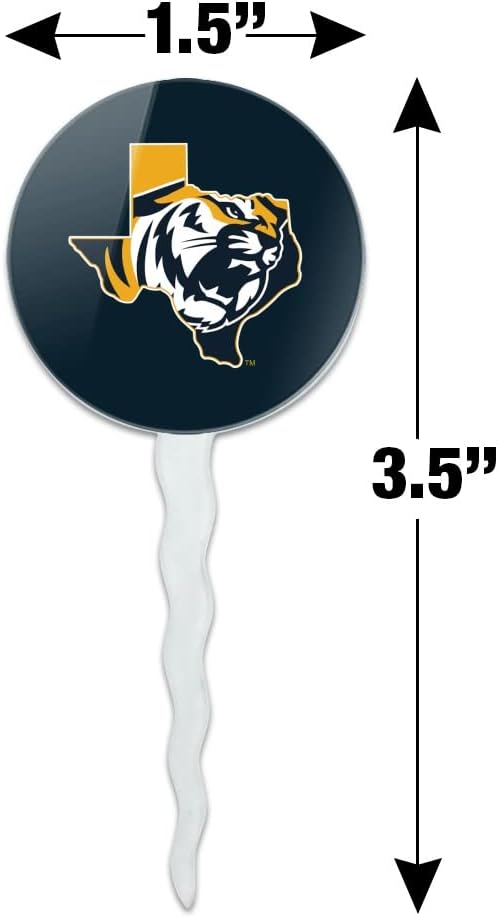 East Texas Baptist University Primary Logo Cupcake Picks Toppers Decoration Set of 6