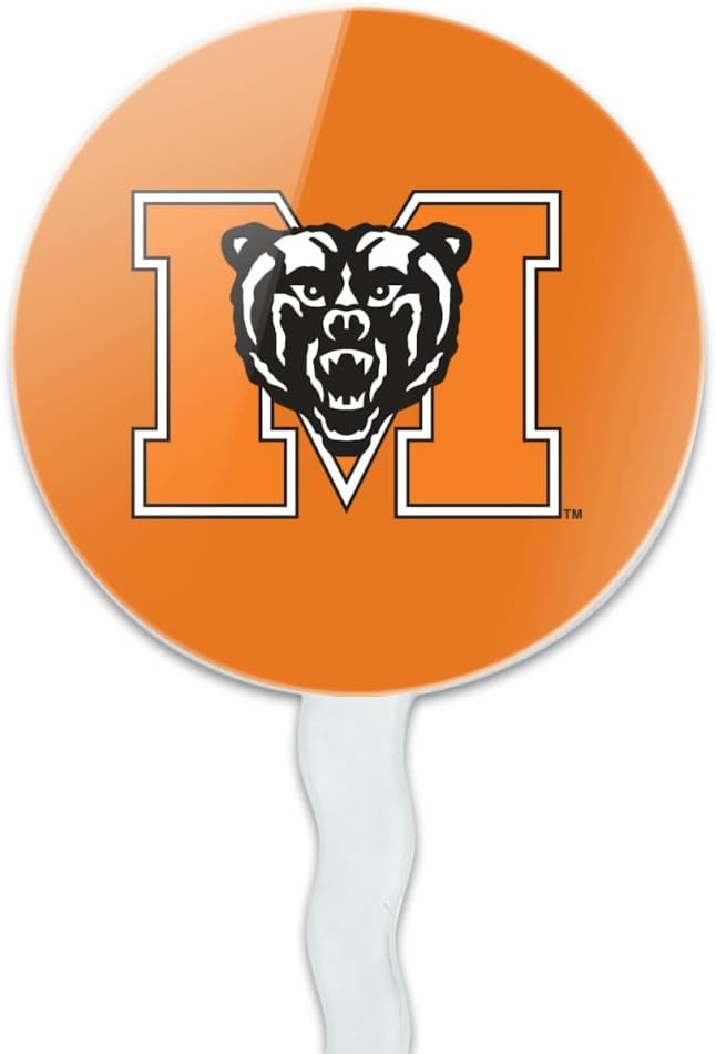 Mercer University Primary Logo Cupcake Picks Toppers Decoration Set of 6