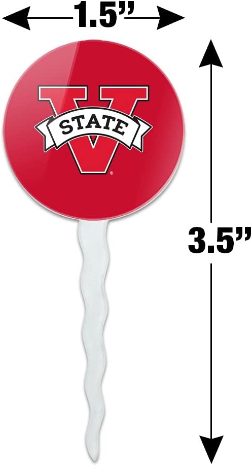 Valdosta Primary Logo Cupcake Picks Toppers Decoration Set of 6