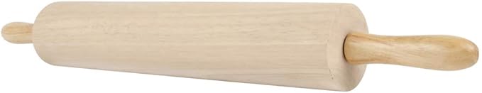 Betolla 15-Inch Wooden Rolling Pin – Hardwood Dough Roller with Smooth Rollers for Baking Bread, Pastry, Cookies, Pizza, Pie & Fondant