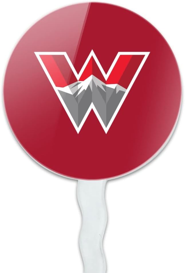 Western Colorado University Primary Logo Cupcake Picks Toppers Decoration Set of 6
