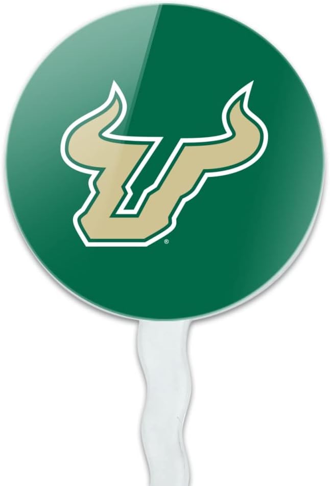University of South Florida Primary Logo Cupcake Picks Toppers Decoration Set of 6