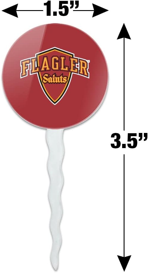 Flagler College Primary Logo Cupcake Picks Toppers Decoration Set of 6