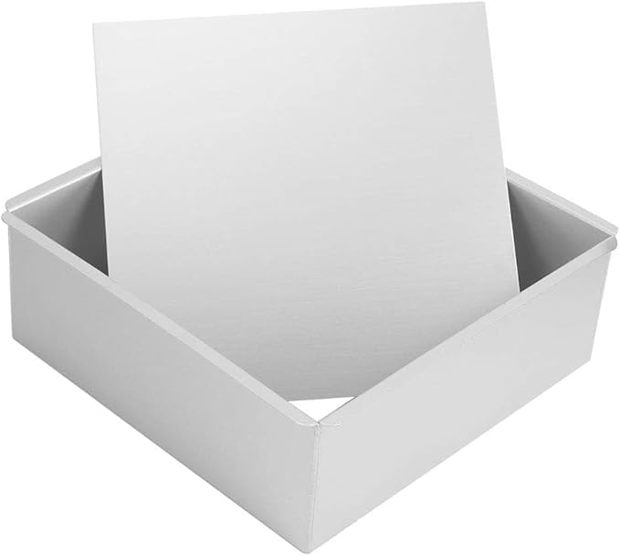 Square Cake Pan, Square Baking Pan Cake Pans Shapes Aluminum Cheesecake with Removable Bottom, 8.7inch Mold Pan Removable Bottom Molds Bakeware