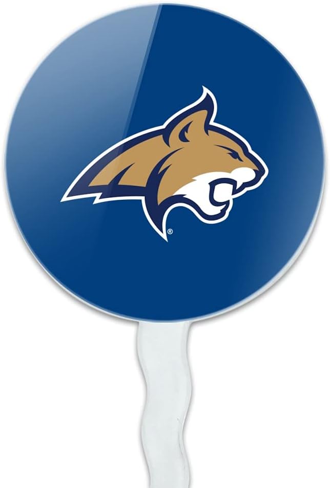 Montana State University Primary Logo Cupcake Picks Toppers Decoration Set of 6
