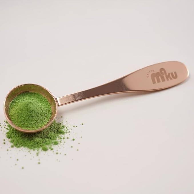MATCHA MAKU- Stainless Steel 1 g (½ tsp) Measuring Spoon for Matcha, Tea, Powder & Liquids – 304 Food Grade Scoop for All Ingredients 4.6" Lenght