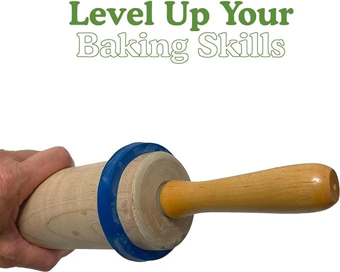 Regency Wraps Evendough Bands, Rolling Pin Rings for Rolling Dough to Precise Thickness for Pizza, Pies, Pastries, Pasta, Set of 4 sizes, Pack of 1