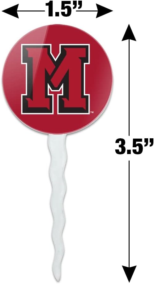Mansfield University Primary Logo Cupcake Picks Toppers Decoration Set of 6
