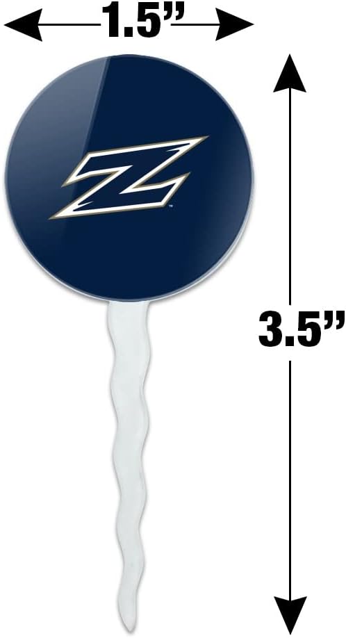 University of Akron Primary Cupcake Picks Toppers Decoration Set of 6