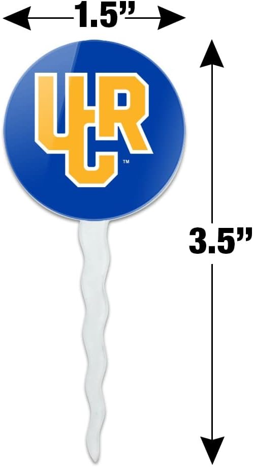 University of California, Riverside Primary Logo Cupcake Picks Toppers Decoration Set of 6