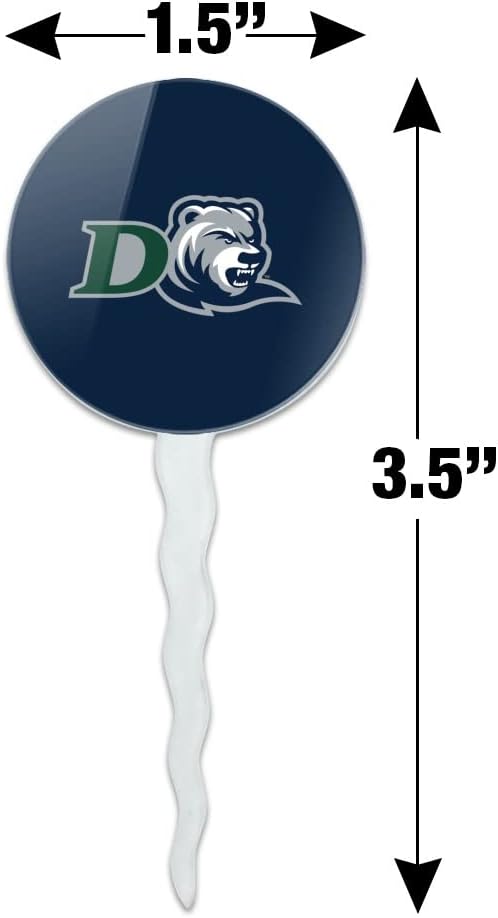 Drew University Primary Logo Cupcake Picks Toppers Decoration Set of 6