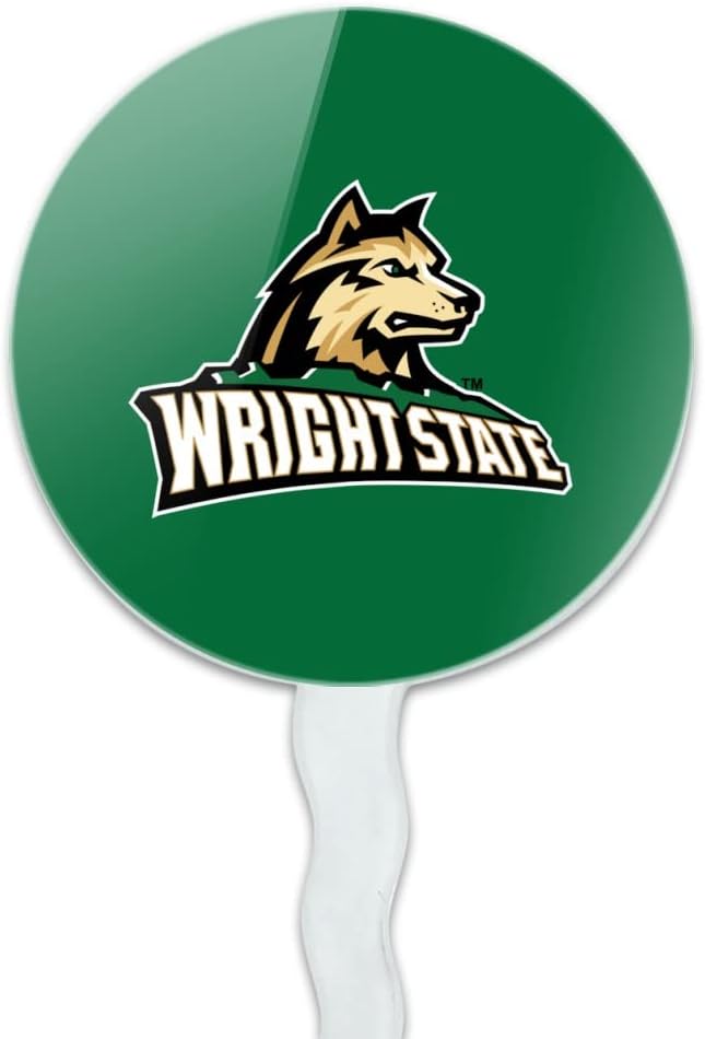 Wright State Primary Logo Cupcake Picks Toppers Decoration Set of 6