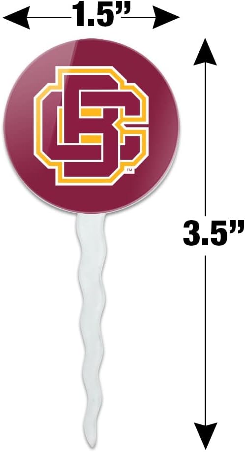 Bethune-Cookman University Primary Logo Cupcake Picks Toppers Decoration Set of 6