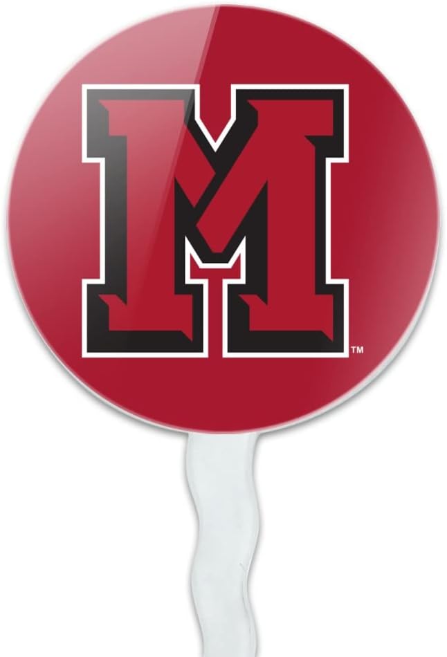 Mansfield University Primary Logo Cupcake Picks Toppers Decoration Set of 6