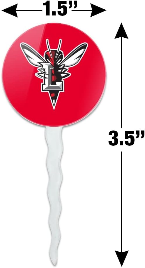 University of Lynchburg Primary Logo Cupcake Picks Toppers Decoration Set of 6