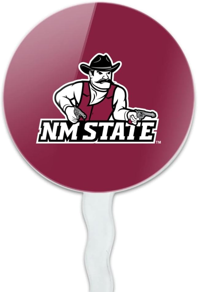 New Mexico State Primary Logo Cupcake Picks Toppers Decoration Set of 6