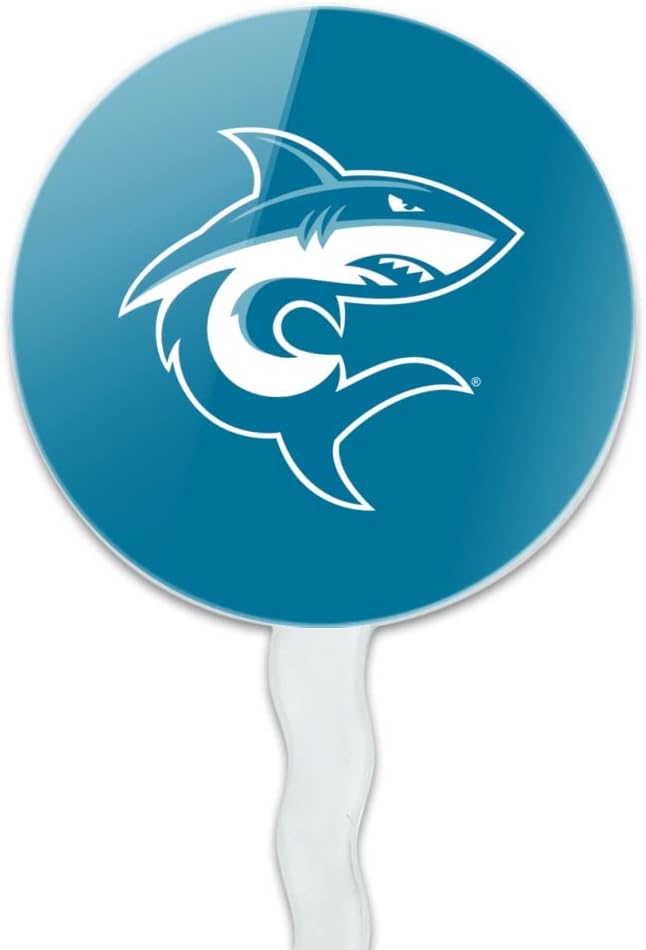 Hawaii Pacific University Primary Logo Cupcake Picks Toppers Decoration Set of 6