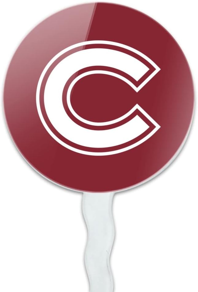 Colgate University Primary Logo Cupcake Picks Toppers Decoration Set of 6