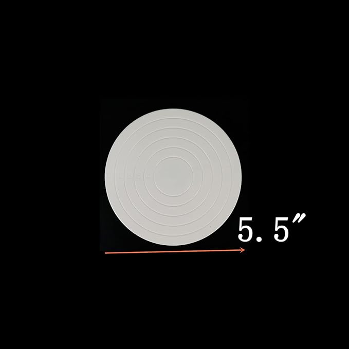 2Pcs Cake Decorating Turntable,5.5inch Rotating Cake Turntable, Turns Smoothly Revolving Cake Stand Cake Decorating Baking Tools Accessories Supplies for Cookies Cupcake,White