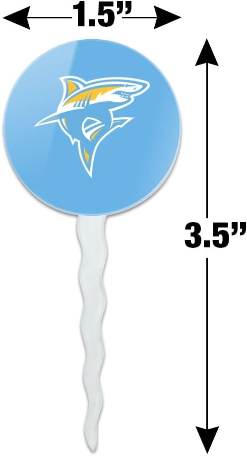 Long Island University Primary Logo Cupcake Picks Toppers Decoration Set of 6