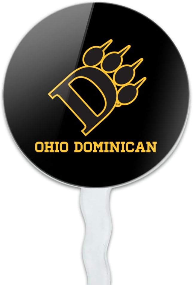 Ohio Dominican University Primary Logo Cupcake Picks Toppers Decoration Set of 6