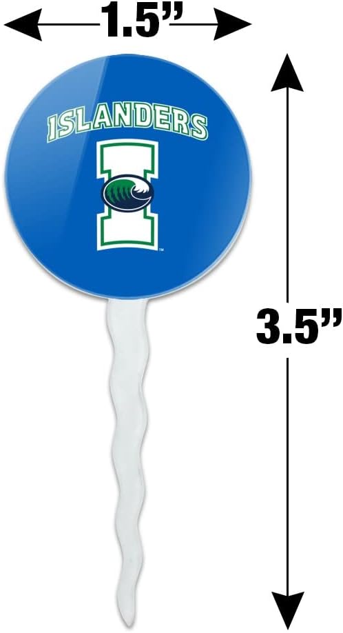 Texas A&M -Corpus Christi Primary Logo Cupcake Picks Toppers Decoration Set of 6