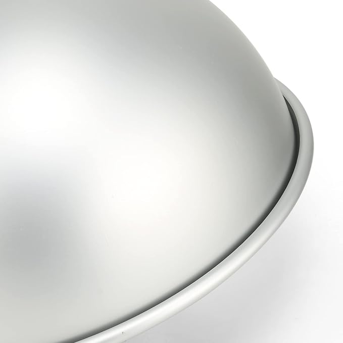 10 Inches Dome Cake Pan, Football Cake Pan, Hemisphere, DIY 3D Soccer Birthday Pan, Aluminum Cake Mold Nonstick Baking Tool (10 inch)