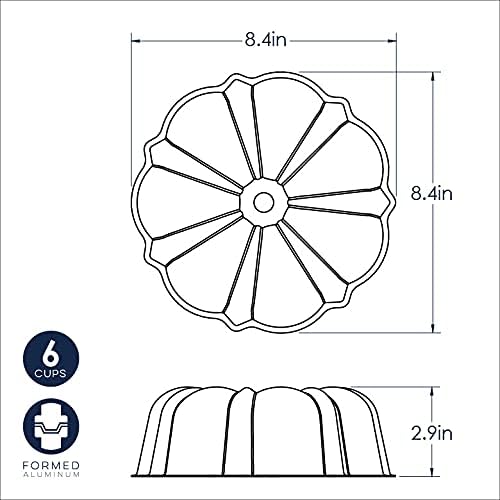 Nordic Ware Formed Bundt, 6 Cup, Red
