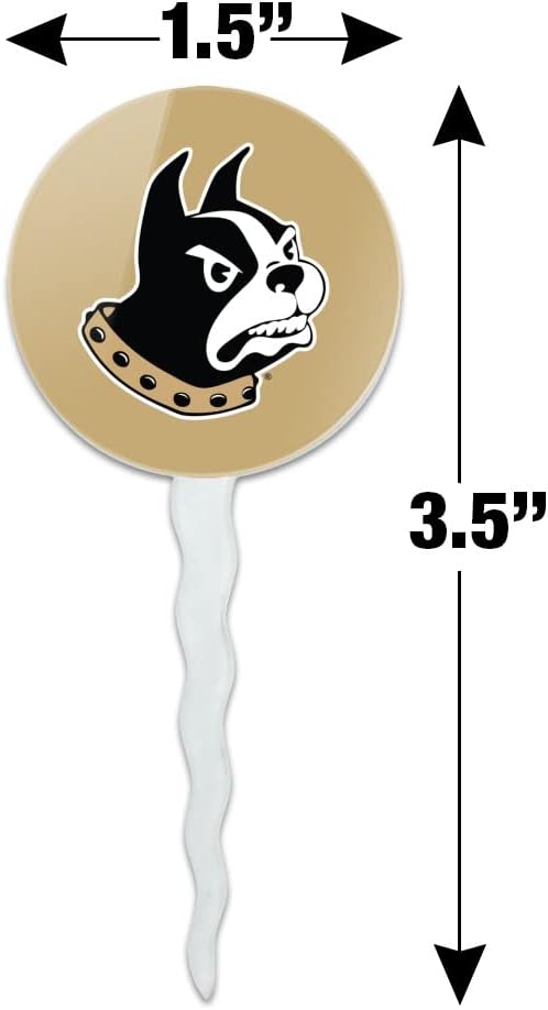 Wofford College Primary Logo Cupcake Picks Toppers Decoration Set of 6