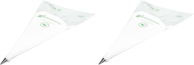 Restaurantware Pastry Tek Leaf Icing Tip 1 Reusable Piping Tip - #349 Dent-Resistant Stainless Steel Decorating Cake Tip Dishwasher-Safe Decorate Cupcakes Cakes or Cookies (Pack of 2)